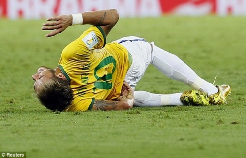 The End Of Brazil ?: Neymar Ruled Out Of WorldCup After Back Bone ...