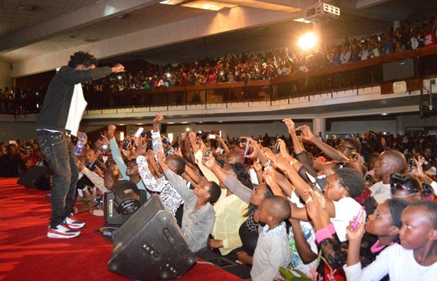 bahati performing album launch post