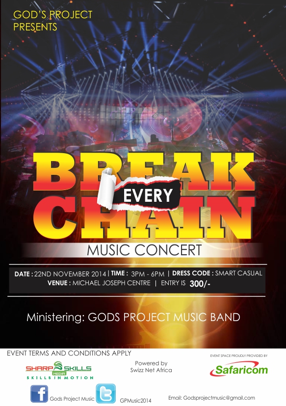 Gods Project - Break Every Chain Flyer