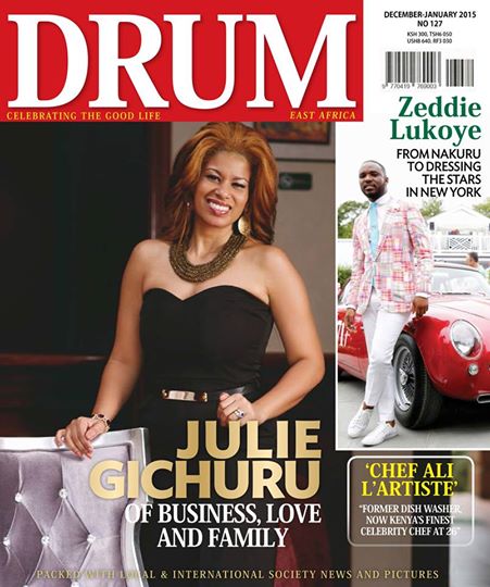 Julie Gichuru drum
