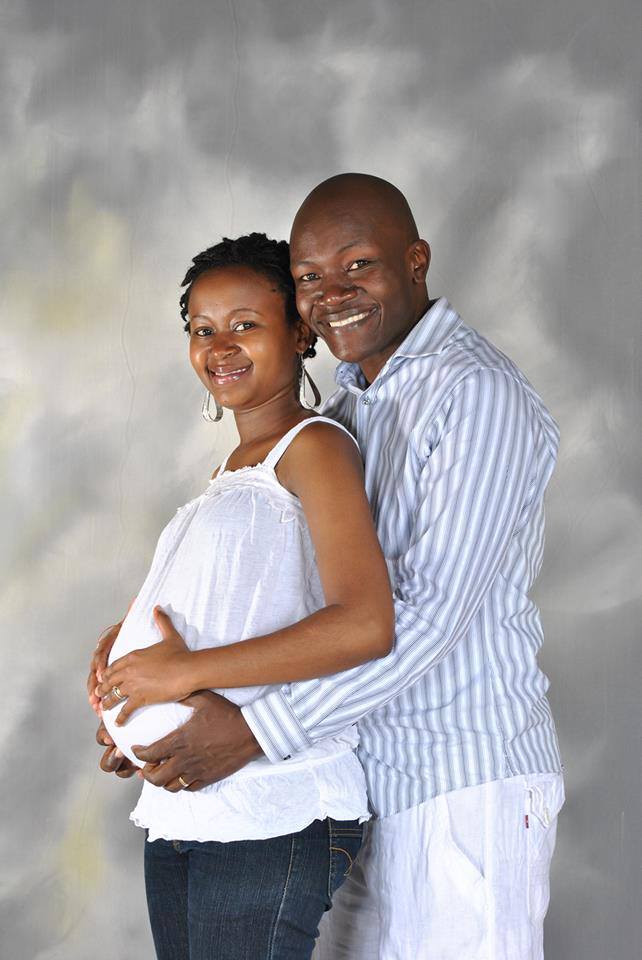 Picture of Amani Aila expecting their 1st born baby in 2013