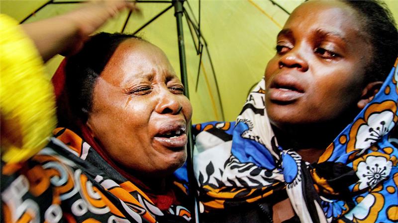 Woman Crying after receiving news of Garissa Attack 