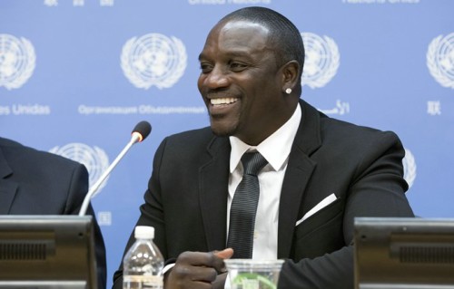 United Nations, New York, USA - Akon, American R&B artist and co-founder of Akon Lighting Africa initiative, speaks during a press conference on Sustainable Energy for All: Actions and Commitments at UN headquarters On the Photo: Singer Akon Credit: Luiz Rampelotto/EuropaNewswire