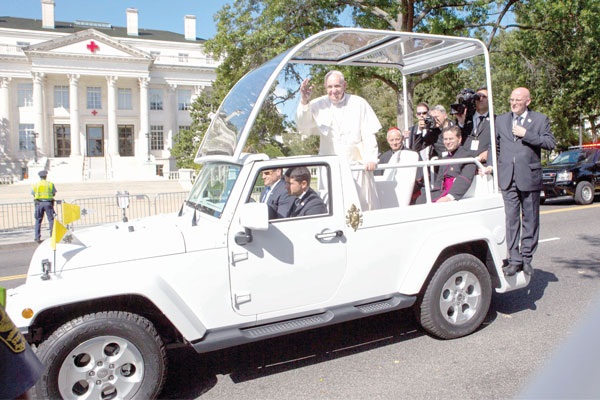 Popes-car post